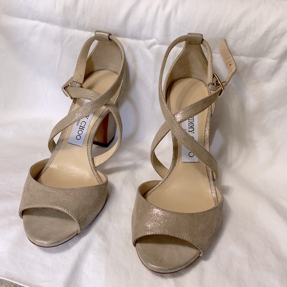 Jimmy Choo “Carrie” block heel NWOB size 36.5